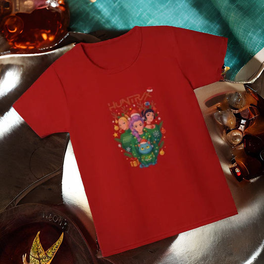 Huntrix Christmas Girl's Crew Neck T-Shirt